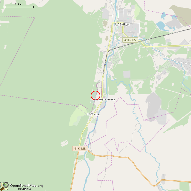 Карта где находится Ёмкости с водой в мелком масштабе