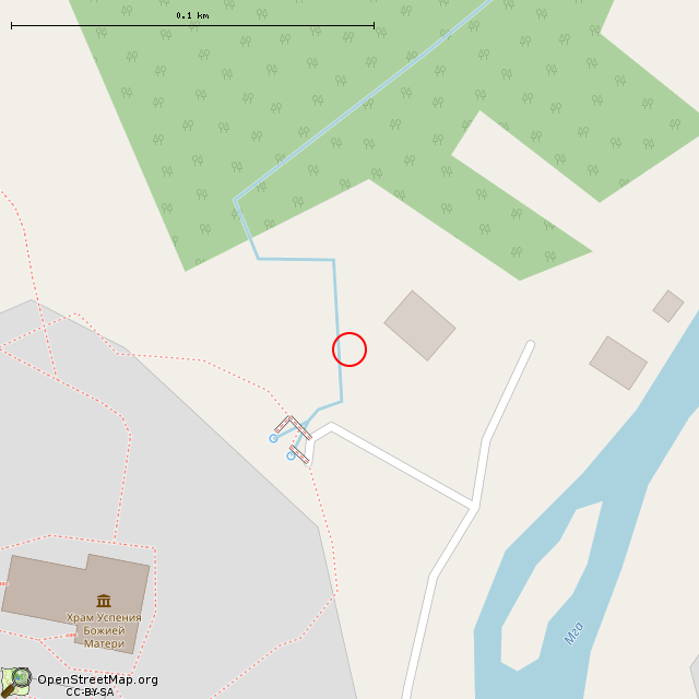 Карта где находится Заброшенное здание в крупном масштабе