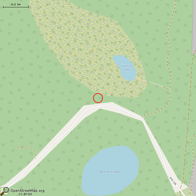 Карта где находится Взорванный немецкий ДОТ DM-15 в среднем масштабе