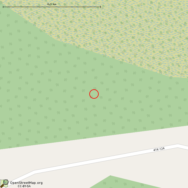 Карта где находится Взорванный немецкий ДОТ DM-15 в крупном масштабе