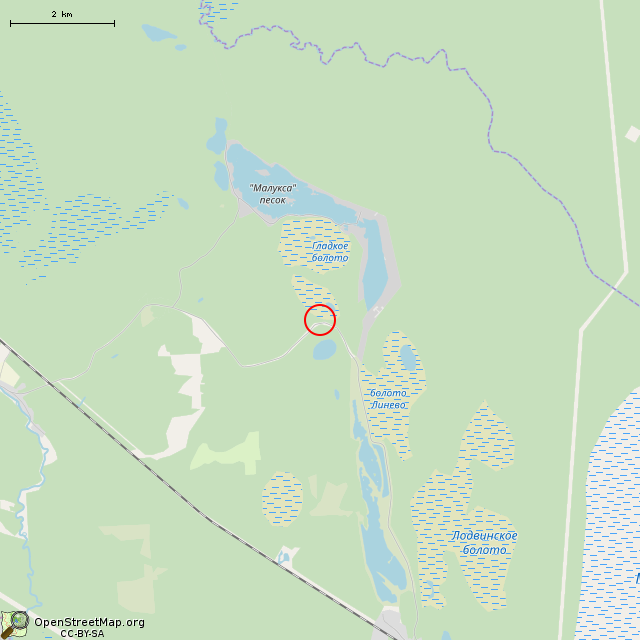 Карта где находится Взорванный немецкий ДОТ DM-15 в мелком масштабе