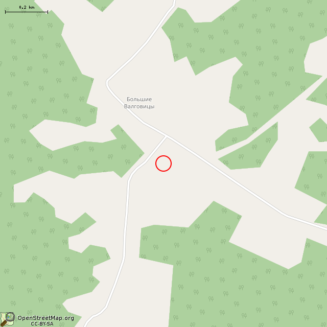Карта где находится Усадьба Вальговицы в среднем масштабе