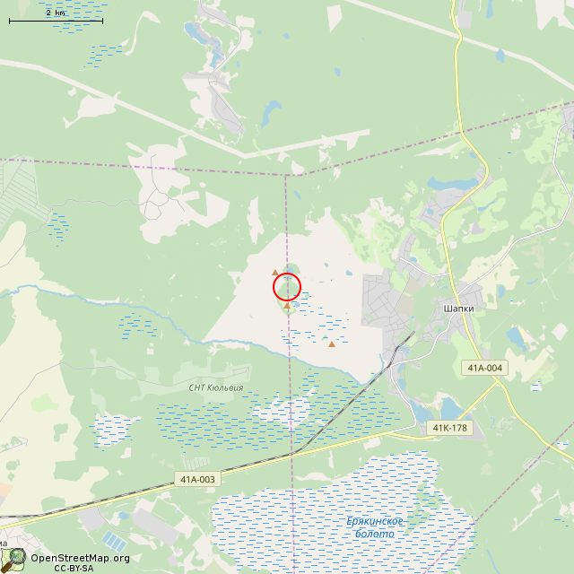 Карта где находится Площадка для дёрт-джампинга     | заброшенный, неиспользуемый объект в мелком масштабе