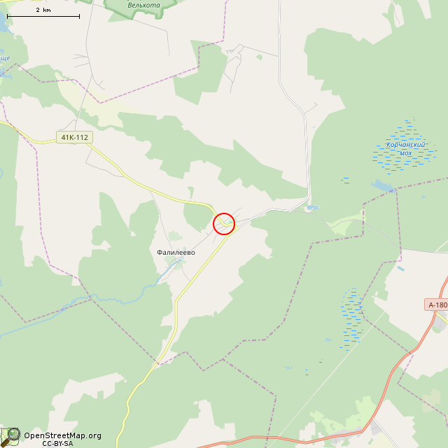 Карта где находится Старый мост (Домашово) в мелком масштабе