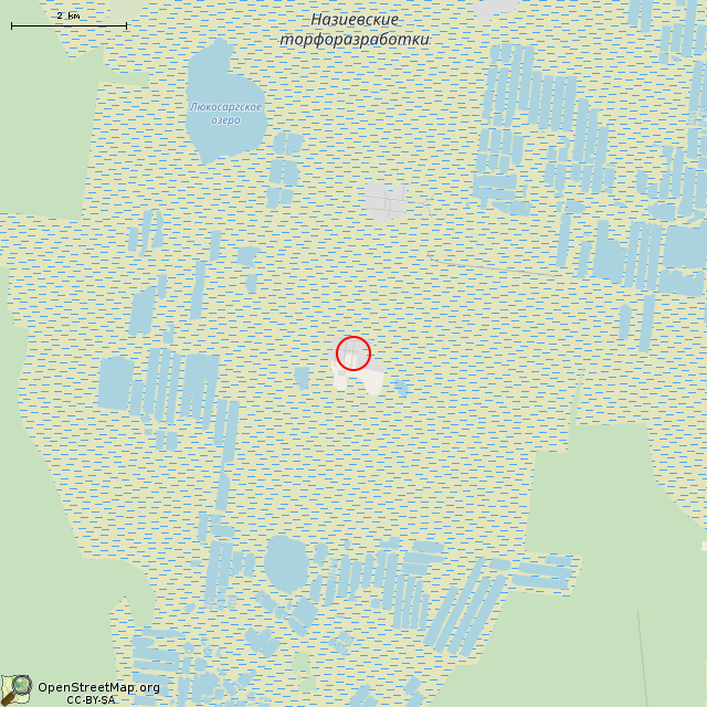 Карта где находится Заброшенный дом (Рабочий посёлок № 5) в мелком масштабе