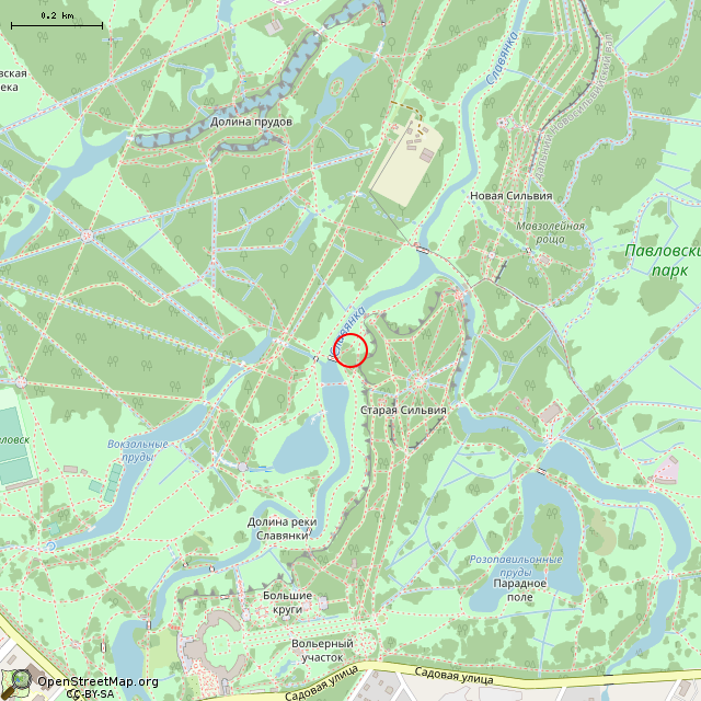 Карта где находится Руины памятника Вел. Кн. Александре Павловне (Санкт-Петербург) в среднем масштабе