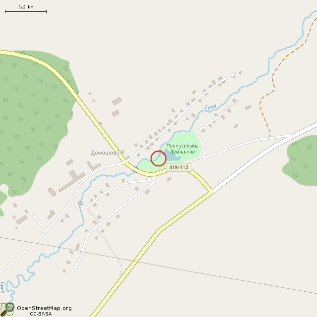 Карта где находится Источник (Домашово) в среднем масштабе