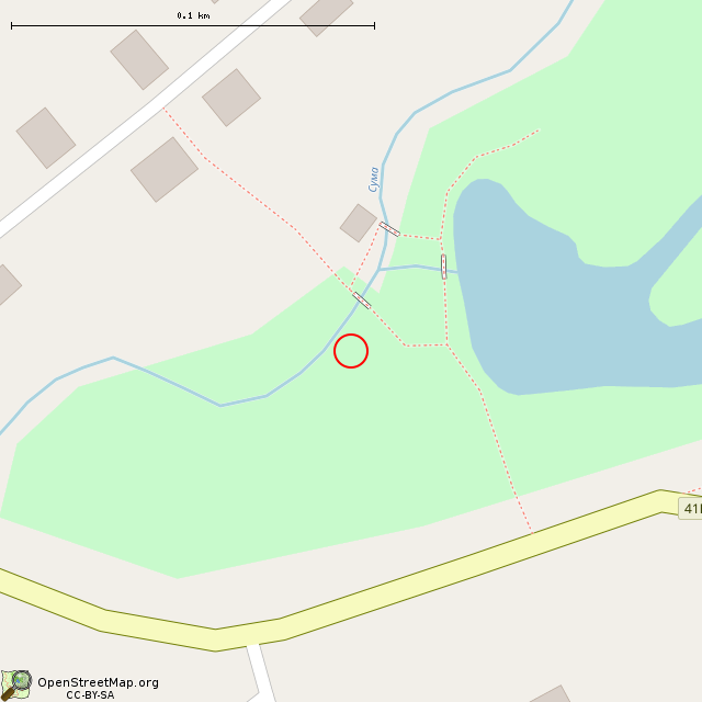 Карта где находится Источник (Домашово) в крупном масштабе