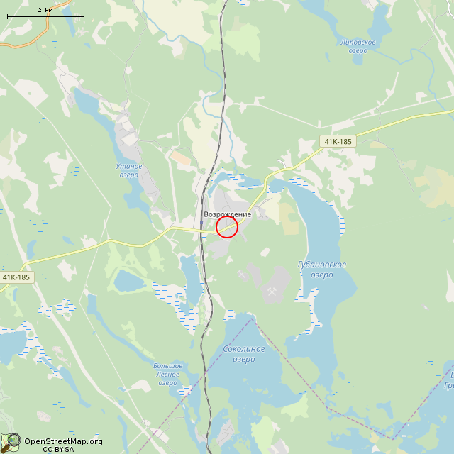 Карта где находится Бетонный столб Кавантсаари (Возрождение) в мелком масштабе