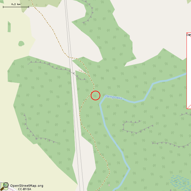 Карта где находится Зубы дракона в среднем масштабе