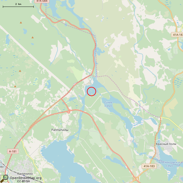 Карта где находится Памятный знак в честь генерала Теслева (Выборг) в мелком масштабе