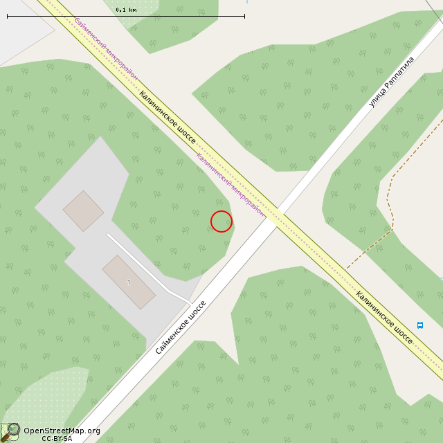 Карта где находится Памятник (Выборг) в крупном масштабе