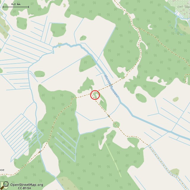 Карта где находится Финский фундамент в среднем масштабе