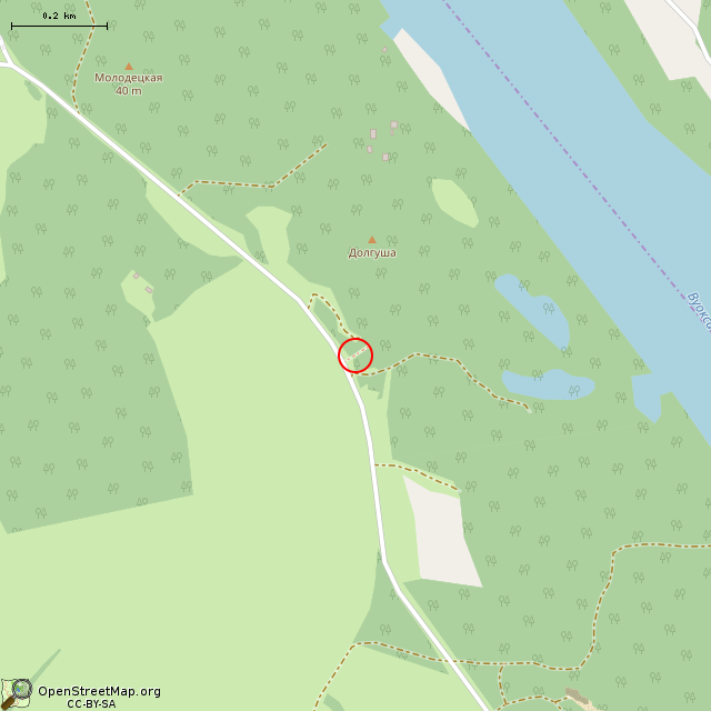 Карта где находится Братская могила советских воинов № 62 в среднем масштабе