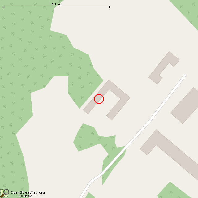 Карта где находится Заброшенный коровник в крупном масштабе