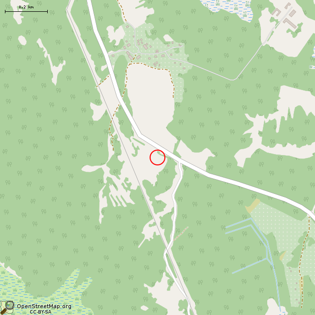 Карта где находится Огромный валун     | достопримечательность в среднем масштабе