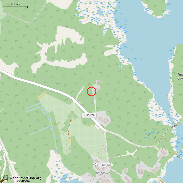 Карта где находится Скульптура оленёнка в среднем масштабе