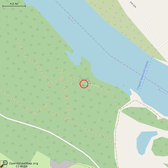 Карта где находится Памятник участникам боев за плацдарм на Вуоксе     | Вторая мировая война, памятник, монумент в среднем масштабе