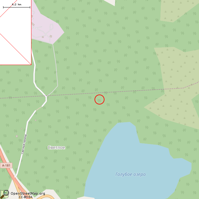 Карта где находится Бывшая платформа Кархусуо в среднем масштабе