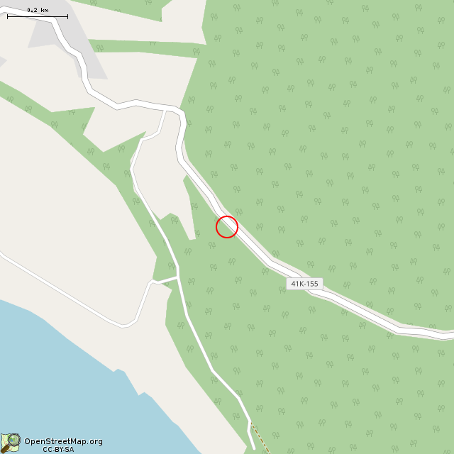 Карта где находится Памятный знак погибшим в Зимней войне у деревни Келья воинам в среднем масштабе