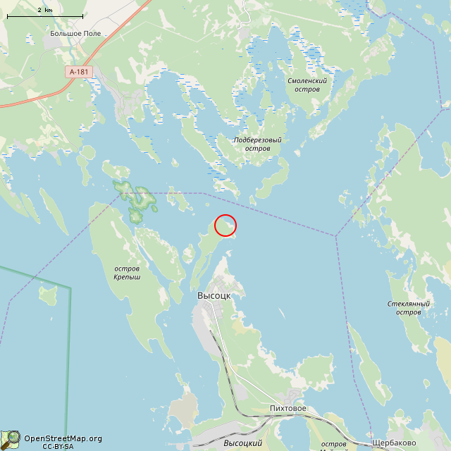 Карта где находится Зоринское укрепление в мелком масштабе
