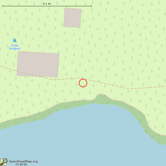 Карта где находится Знак 30 меридиан в крупном масштабе