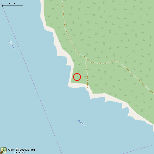 Карта где находится Артиллерийский форт Патониеми в среднем масштабе