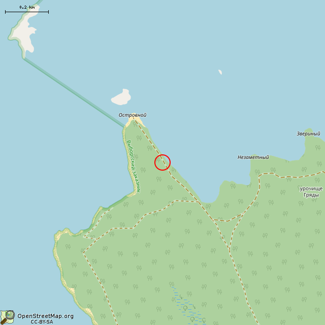 Карта где находится Развалины каменного дома в среднем масштабе