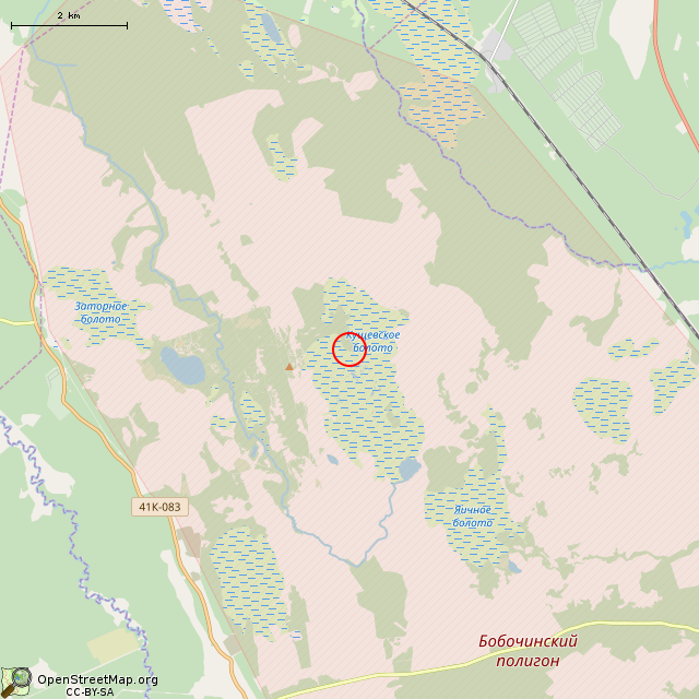 Карта где находится Дот SJ 11 линии Маннергейма в мелком масштабе