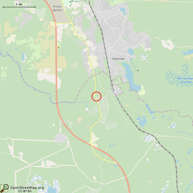 Карта где находится Взорванный АПК № 3 (восточный сектор) КаУР в мелком масштабе