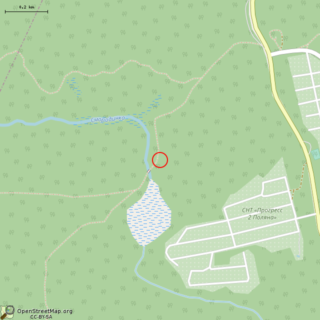 Карта где находится ДОТ в среднем масштабе