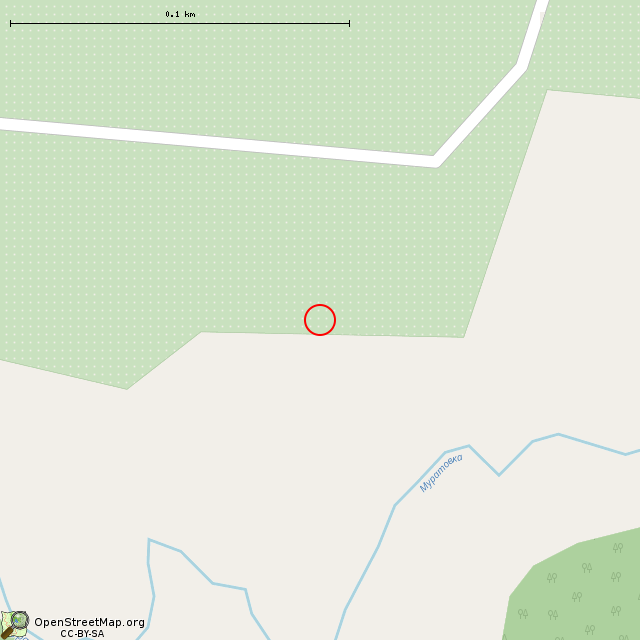 Карта где находится ДОТ № 61 КаУР в крупном масштабе