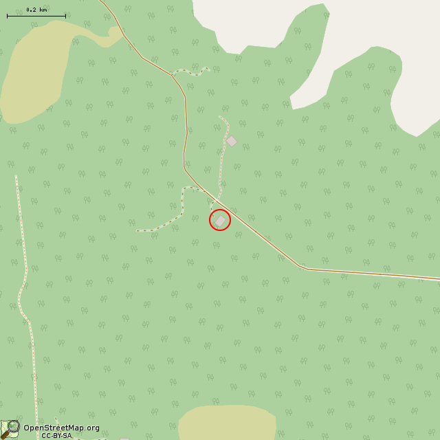 Карта где находится Линия Маннергейма, УР Inkilä, дот Ink4 в среднем масштабе