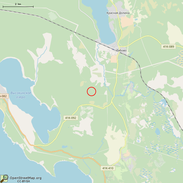 Карта где находится Линия Маннергейма, УР Inkilä, дот Ink4 в мелком масштабе