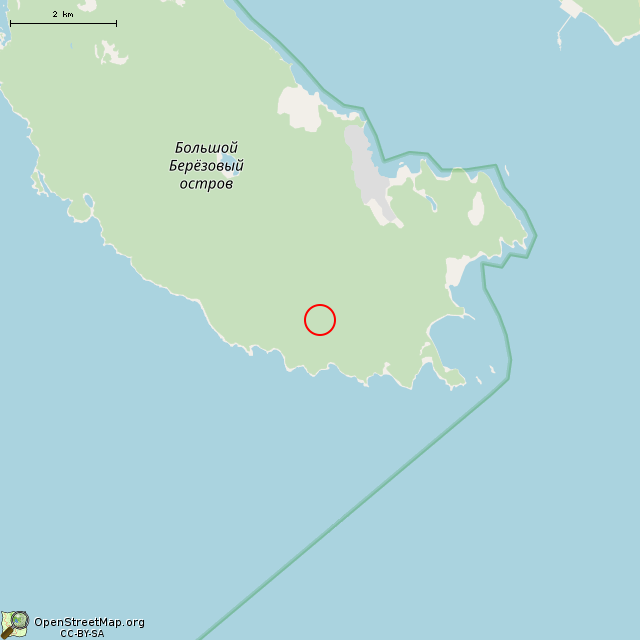 Карта где находится Остатки железобетонного финского склада в мелком масштабе