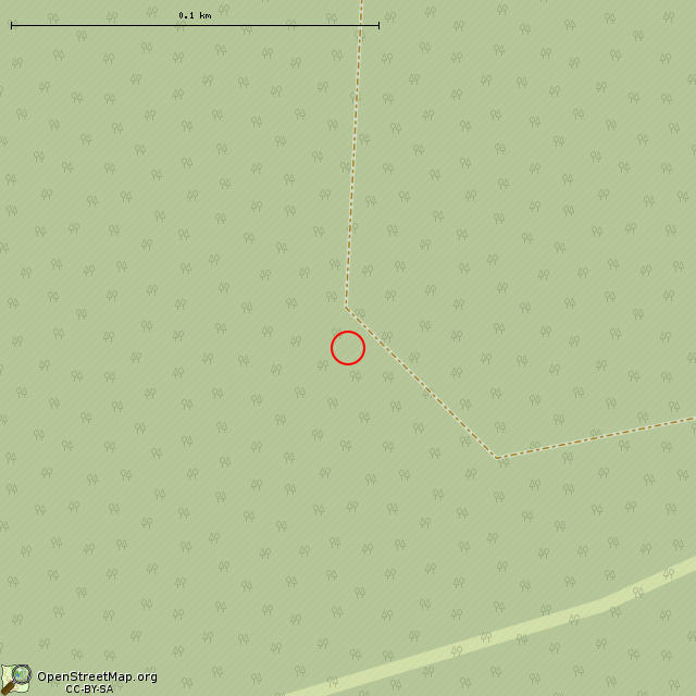 Карта где находится ОПДОТ (НП) КаУР     | Вторая мировая война, долговременная огневая точка (дот) в крупном масштабе