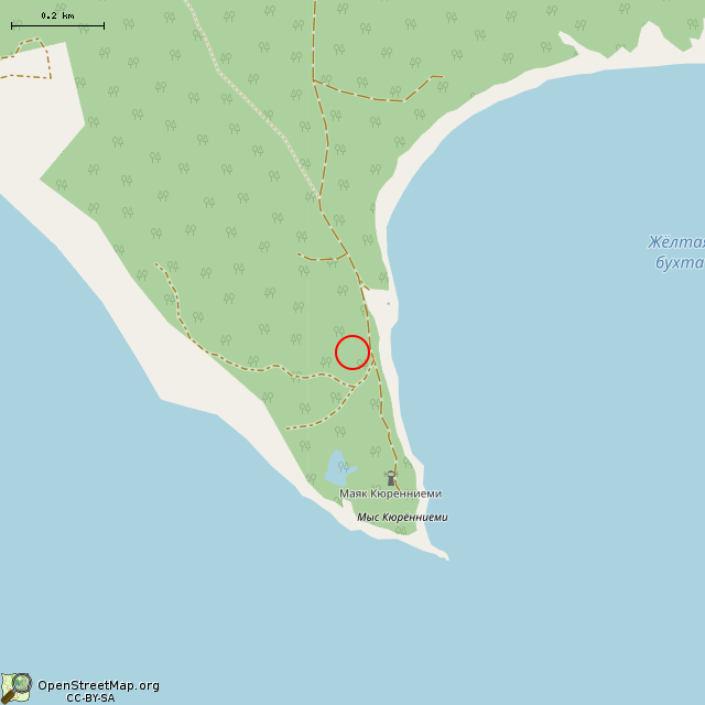 Карта где находится Памятник Микаэлю Агриколе в среднем масштабе