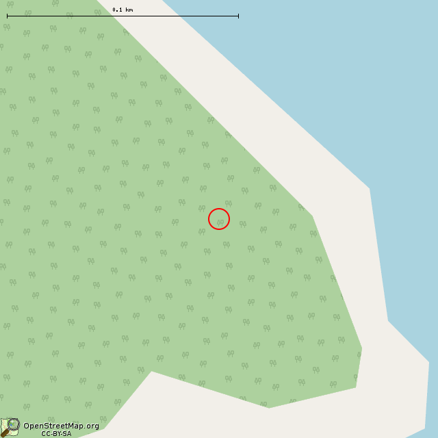 Карта где находится Орудийный дворик батареи в крупном масштабе