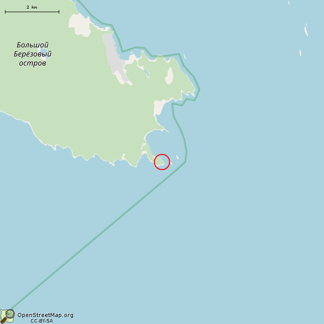 Карта где находится Орудийный дворик батареи в мелком масштабе