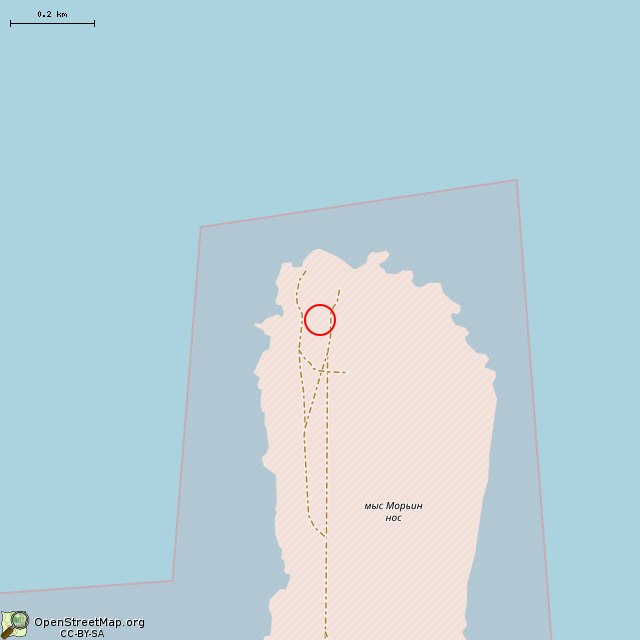 Карта где находится Туалет в среднем масштабе