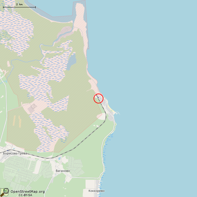 Карта где находится Паровоз Эш-4375 («Комсомолец») (Ладожское Озеро) в мелком масштабе