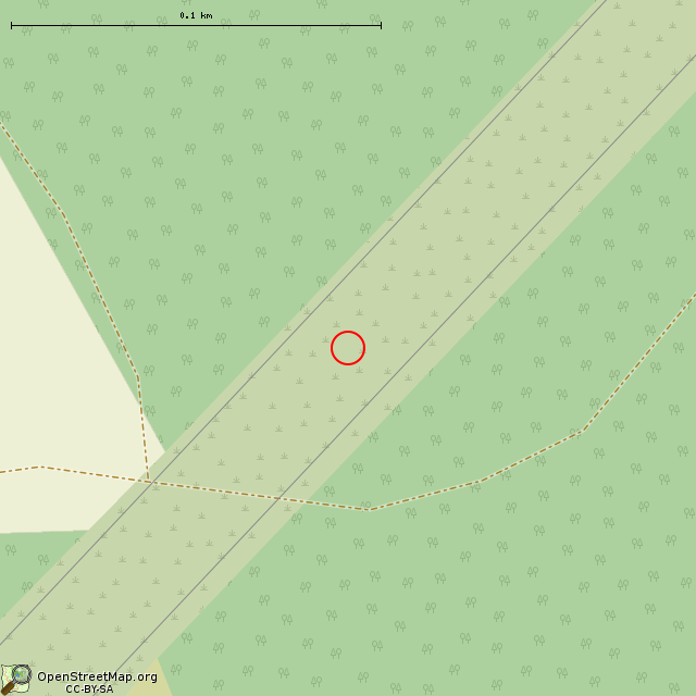 Карта где находится Hy 3 ДОТ линии Маннергейма     | развалины, руины, долговременная огневая точка (дот) в крупном масштабе