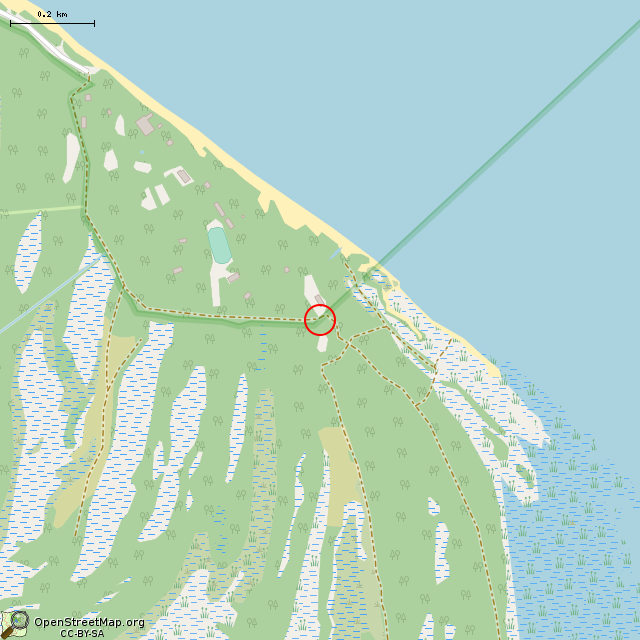 Карта где находится Бетонный блиндаж в среднем масштабе