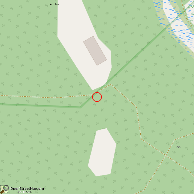 Карта где находится Бетонный блиндаж в крупном масштабе