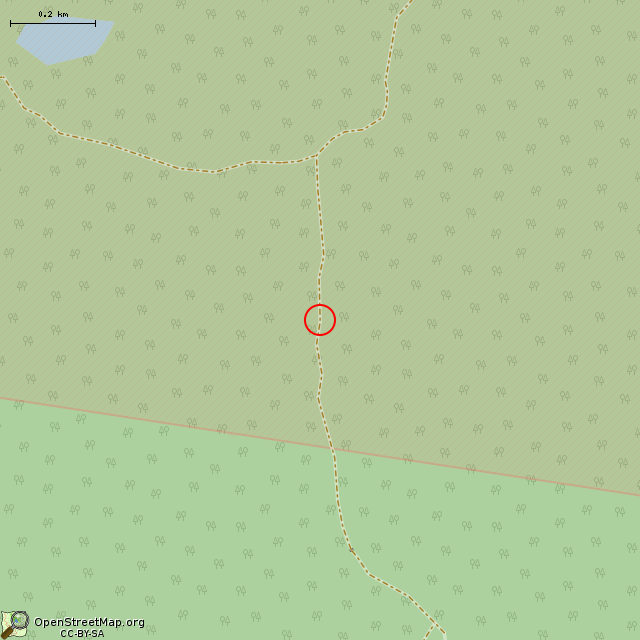 Карта где находится ДОТ № 922 КаУР в среднем масштабе