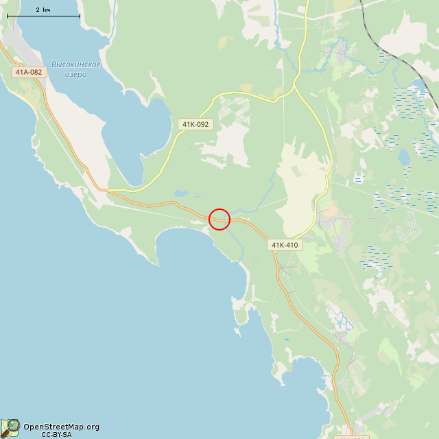 Карта где находится Линия Маннергейма, УР Inkilä, дот Ink6 в мелком масштабе