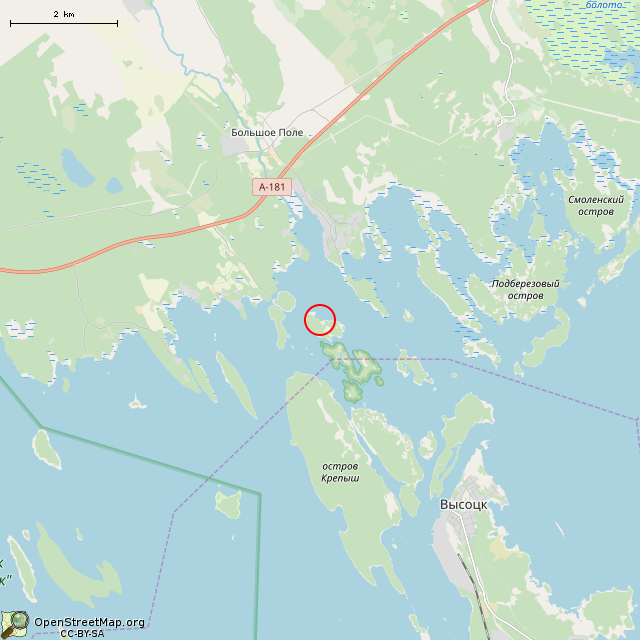 Карта где находится Старая пристань в мелком масштабе