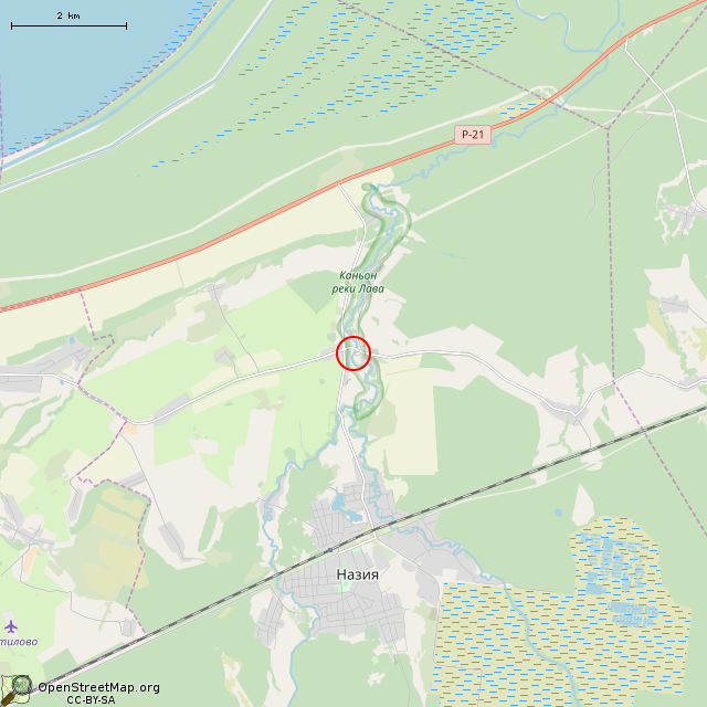 Карта где находится Арочный мост (Васильково)      | достопримечательность в мелком масштабе