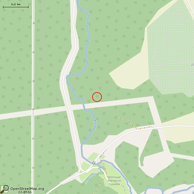 Карта где находится ЖБОТ Си-17 в среднем масштабе