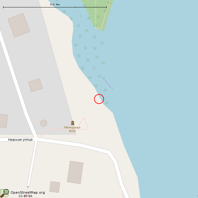 Карта где находится Артиллерийский ЖБОТ Не-8, Невский УР в крупном масштабе